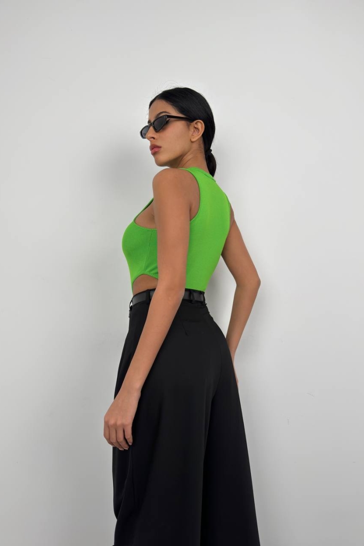 Window Detail Swimming Bodysuit - Producer: Black Fashion - Wholesale Women Clothes - TheBS Women