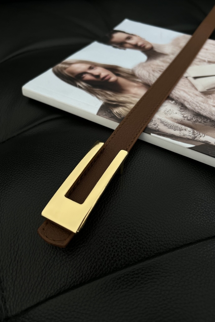 Thin Women's Belt With Design Buckle - Producer: Fiori - Wholesale Women Clothes - TheBS Women