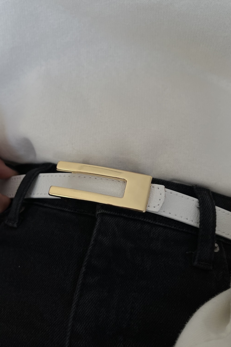 Thin Women's Belt With Design Buckle - Producer: Fiori - Wholesale Women Clothes - TheBS Women
