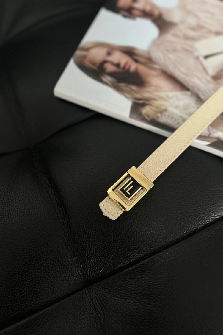 Thin Women's Belt With F Logo - Producer: Fiori - Wholesale Women Clothes - TheBS Women