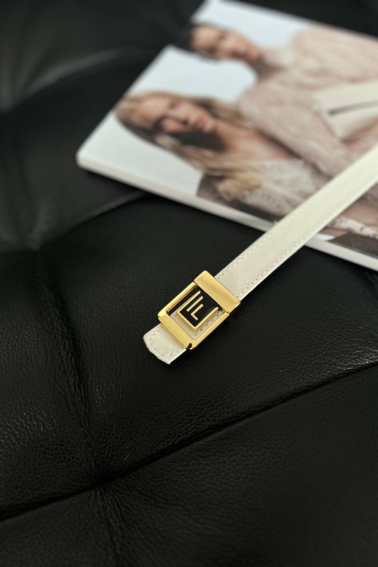 Thin Women's Belt With F Logo - Producer: Fiori - Wholesale Women Clothes - TheBS Women