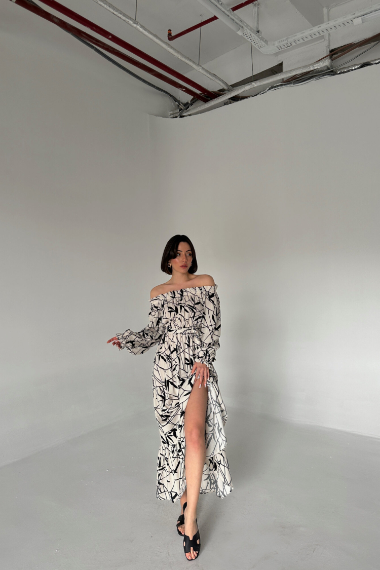 Branch Pattern Dress - Producer: My Fashion - Wholesale Women Clothes - TheBS Women