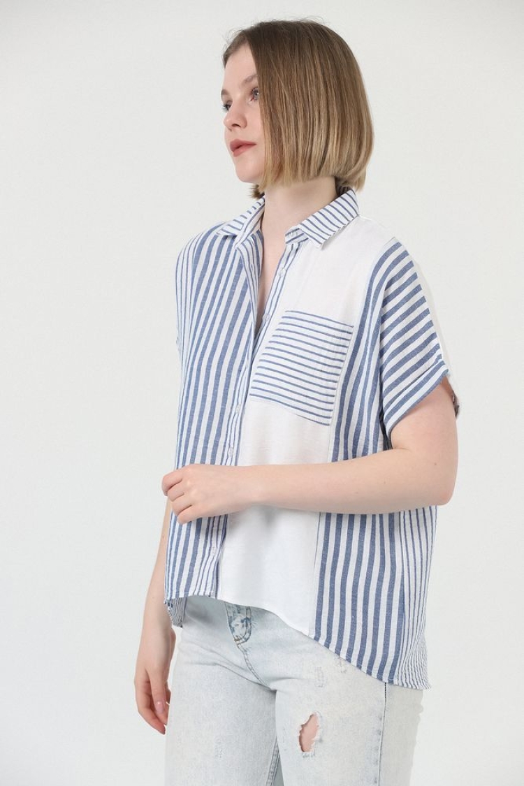 Striped Shirt - Producer: Topshow - Wholesale Women Clothes - TheBS Women