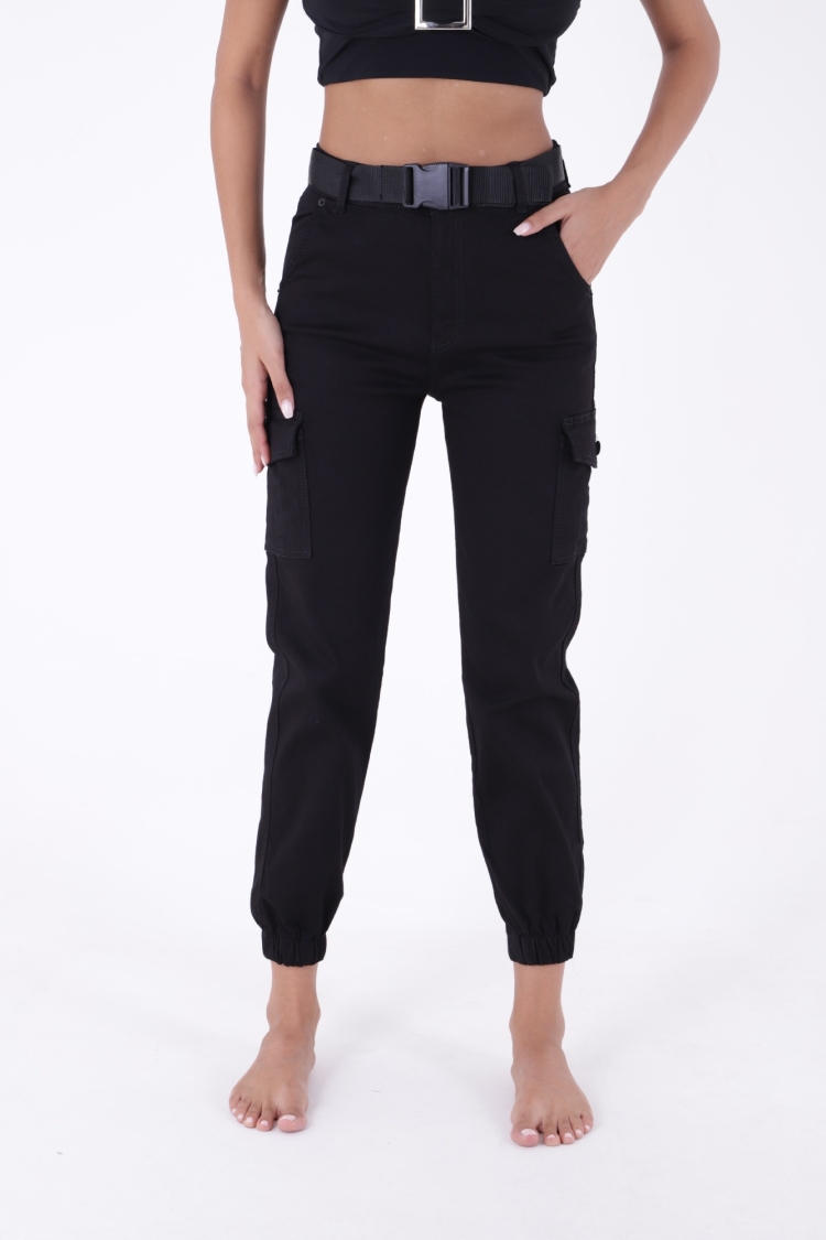 Cargo Pocket Jeans - Black - Producer: XLove - Wholesale Women Clothes - TheBS Women