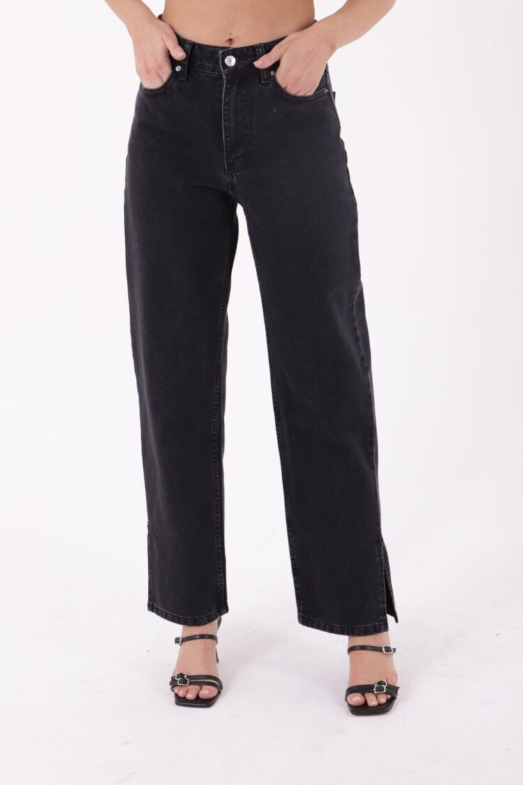 Stove Pipe Leg High Waist Side Slit Comfortable Jean Normal - Producer: XLove - Wholesale Women Clothes - TheBS Women