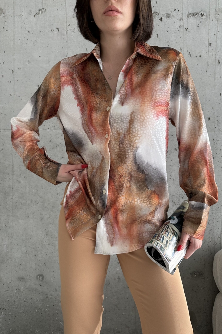 Lake Pattern Shirt - Producer: My Fashion - Wholesale Women Clothes - TheBS Women