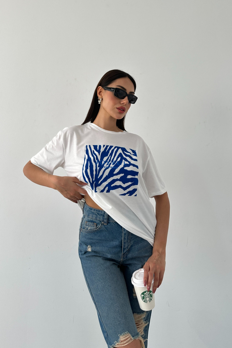 Printed Basic T-shirt - Producer: Fiori - Wholesale Women Clothes - TheBS Women
