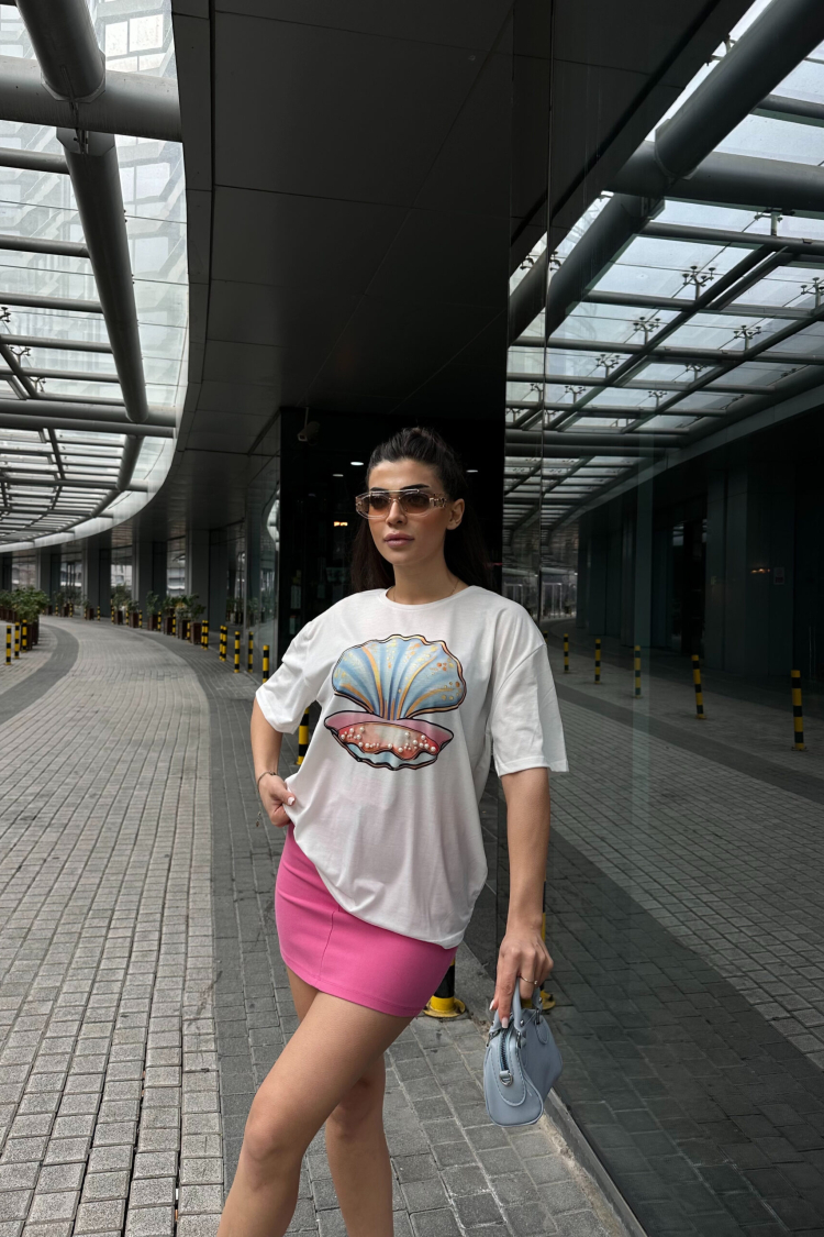 Printed Pearl T-shirt - Producer: Fiori - Wholesale Women Clothes - TheBS Women