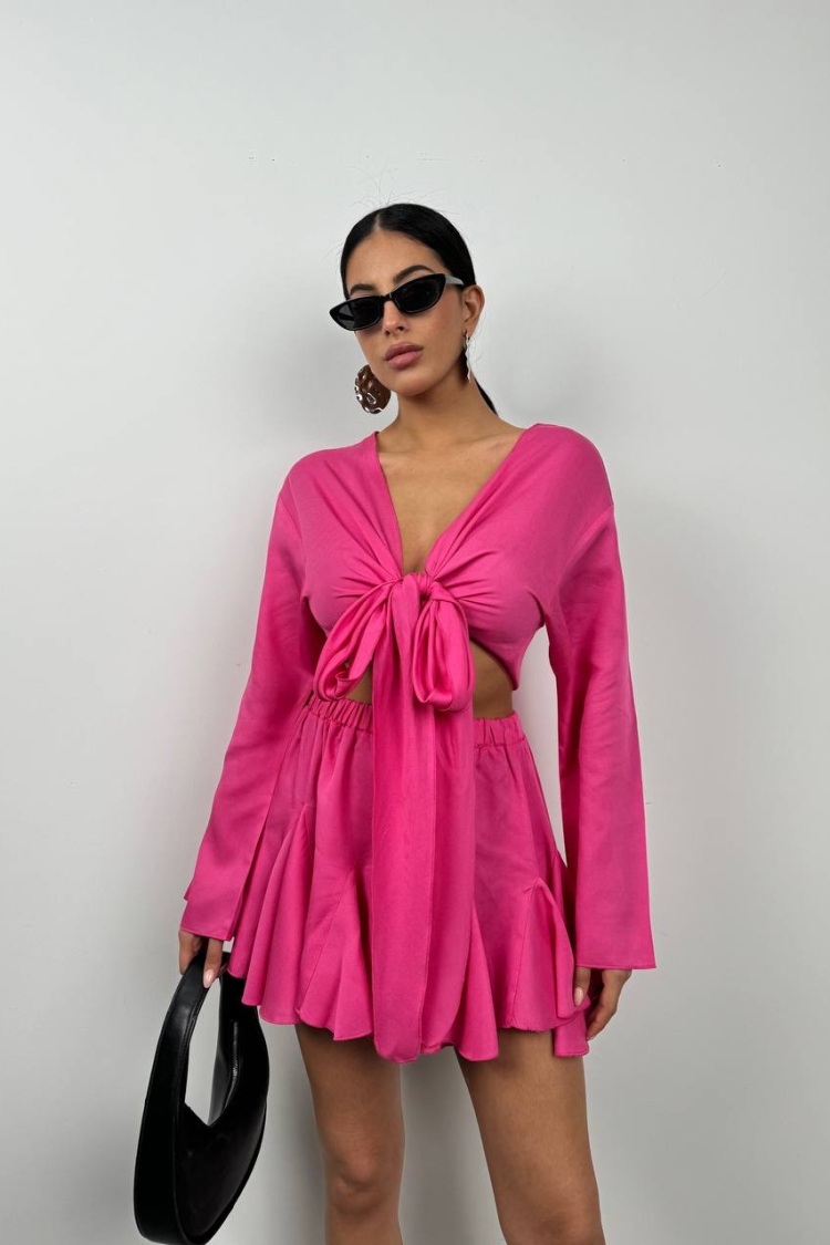 Boat Neck Long Sleeve Crop - Producer: Black Fashion - Wholesale Women Clothes - TheBS Women
