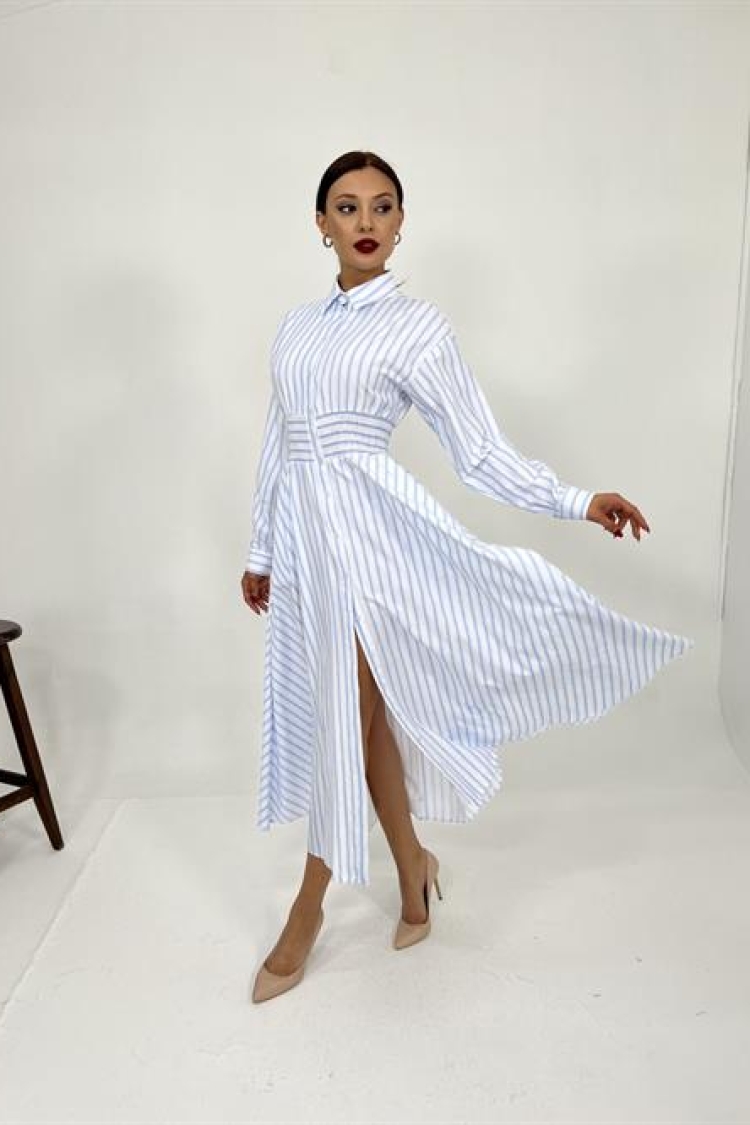 Striped Dress - Producer: Fame - Wholesale Women Clothes - TheBS Women