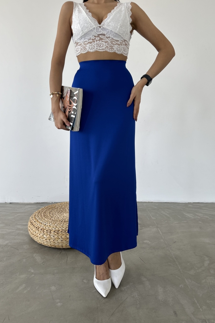 Scuba Flared Skirt With Elastic Waist - Producer: Fiori - Wholesale Women Clothes - TheBS Women