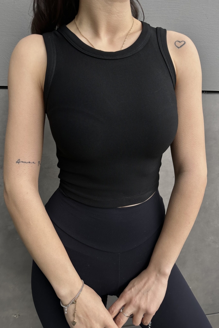 Halter Collar Ottoman Fabric Undershirt - Producer: Fiori - Wholesale Women Clothes - TheBS Women