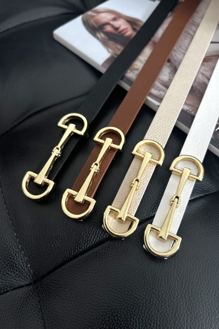 Thin Women's Belt With 4 Long Buckles - Producer: Fiori - Wholesale Women Clothes - TheBS Women
