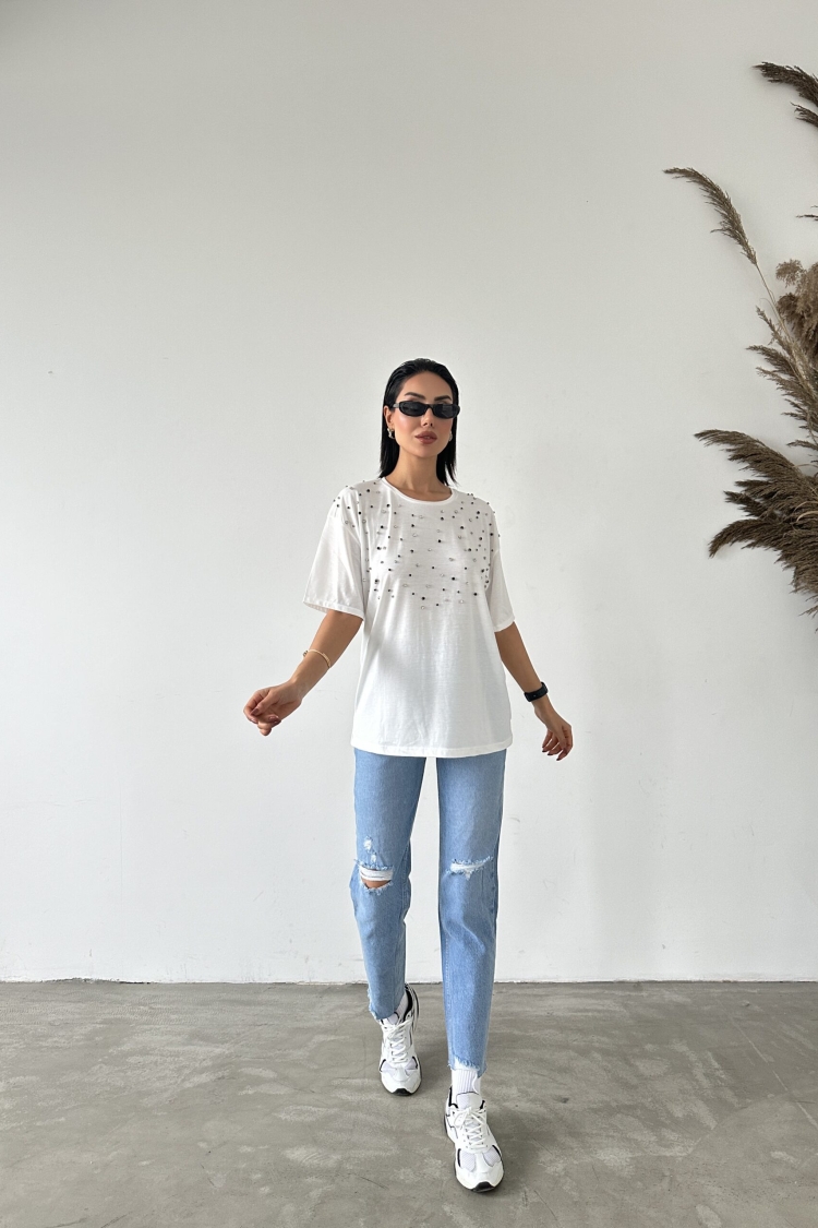 Shiny Stone T-shirt - Producer: Fiori - Wholesale Women Clothes - TheBS Women