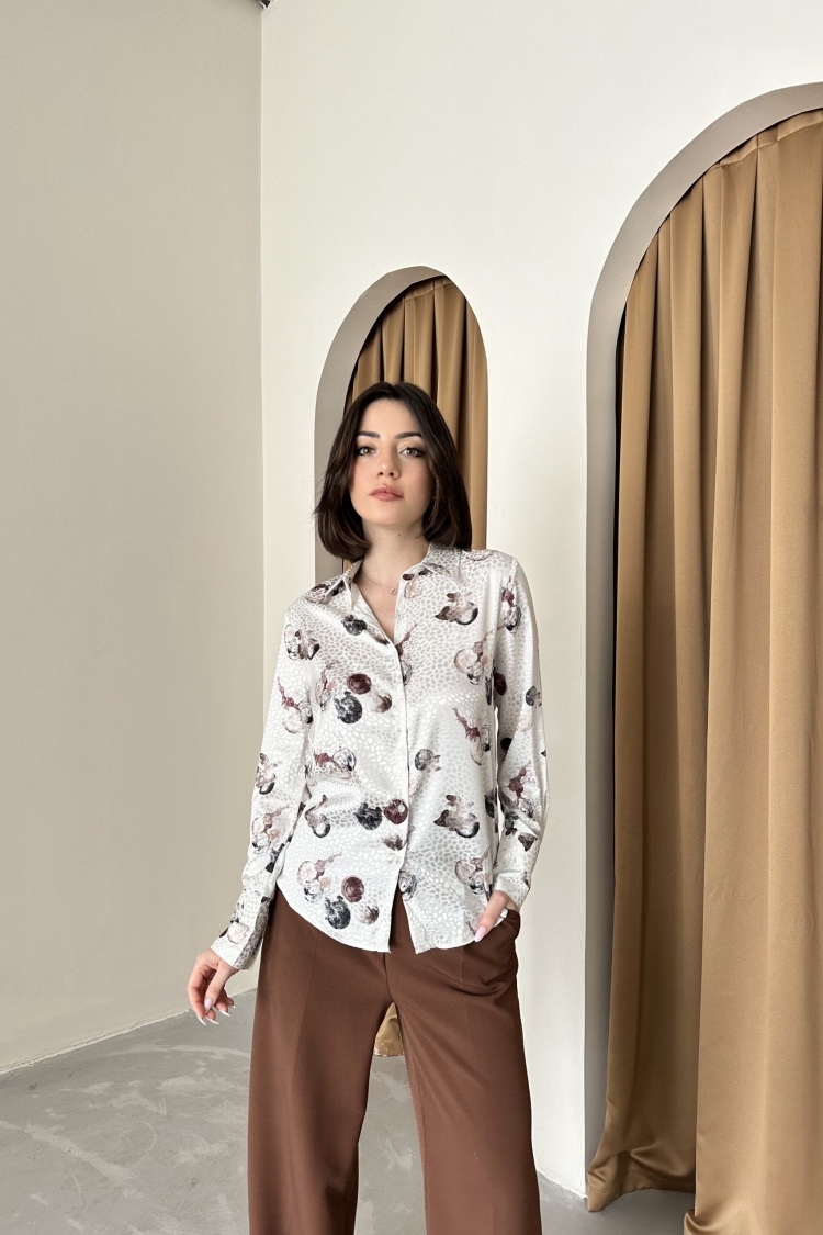 Akçe Pattern Shirt - Producer: My Fashion - Wholesale Women Clothes - TheBS Women