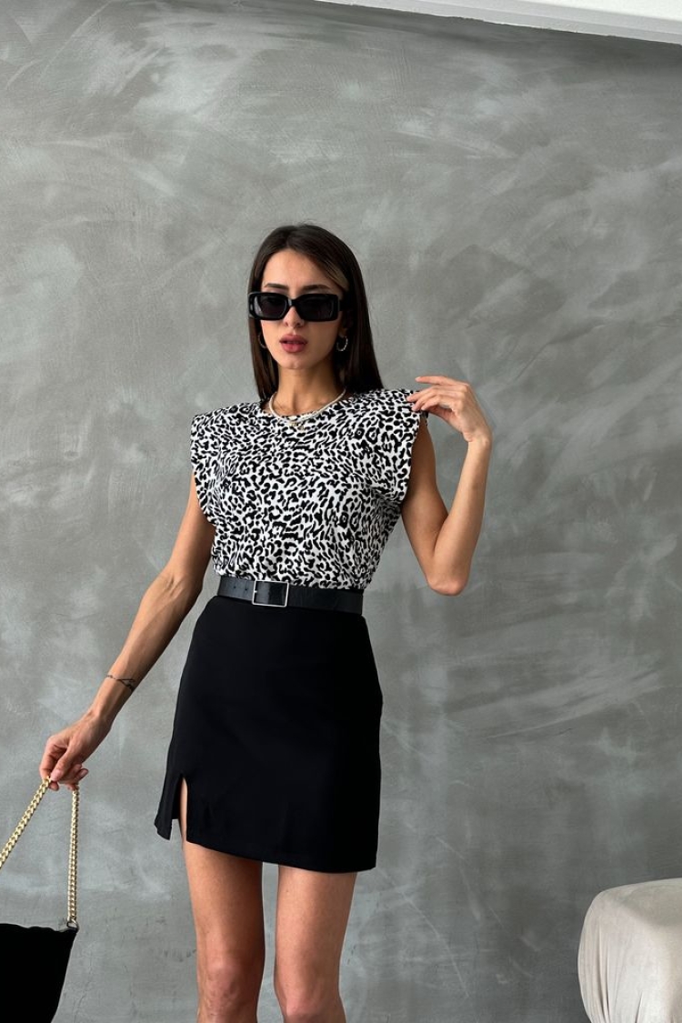 Leopard Leopard Printed Blouse - Producer: Topshow - Wholesale Women Clothes - TheBS Women