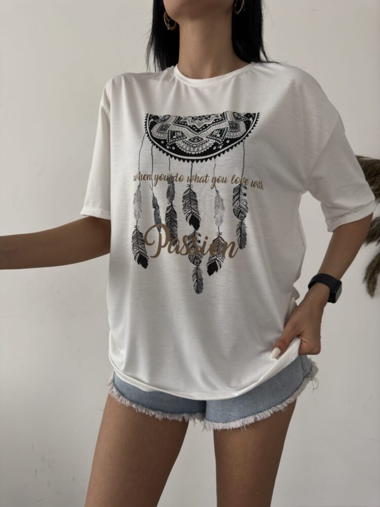 Passion Printed T-Shirt - Producer: Fiori - Wholesale Women Clothes - TheBS Women
