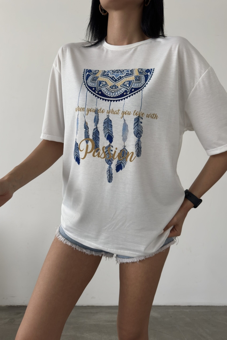 Passion Printed T-Shirt - Producer: Fiori - Wholesale Women Clothes - TheBS Women