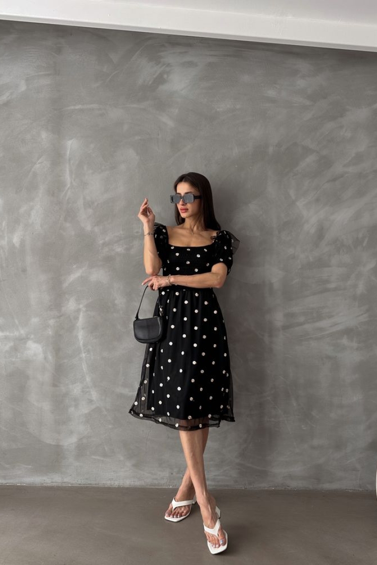 Boat Neck Chest Gimp Dress - Producer: Topshow - Wholesale Women Clothes - TheBS Women