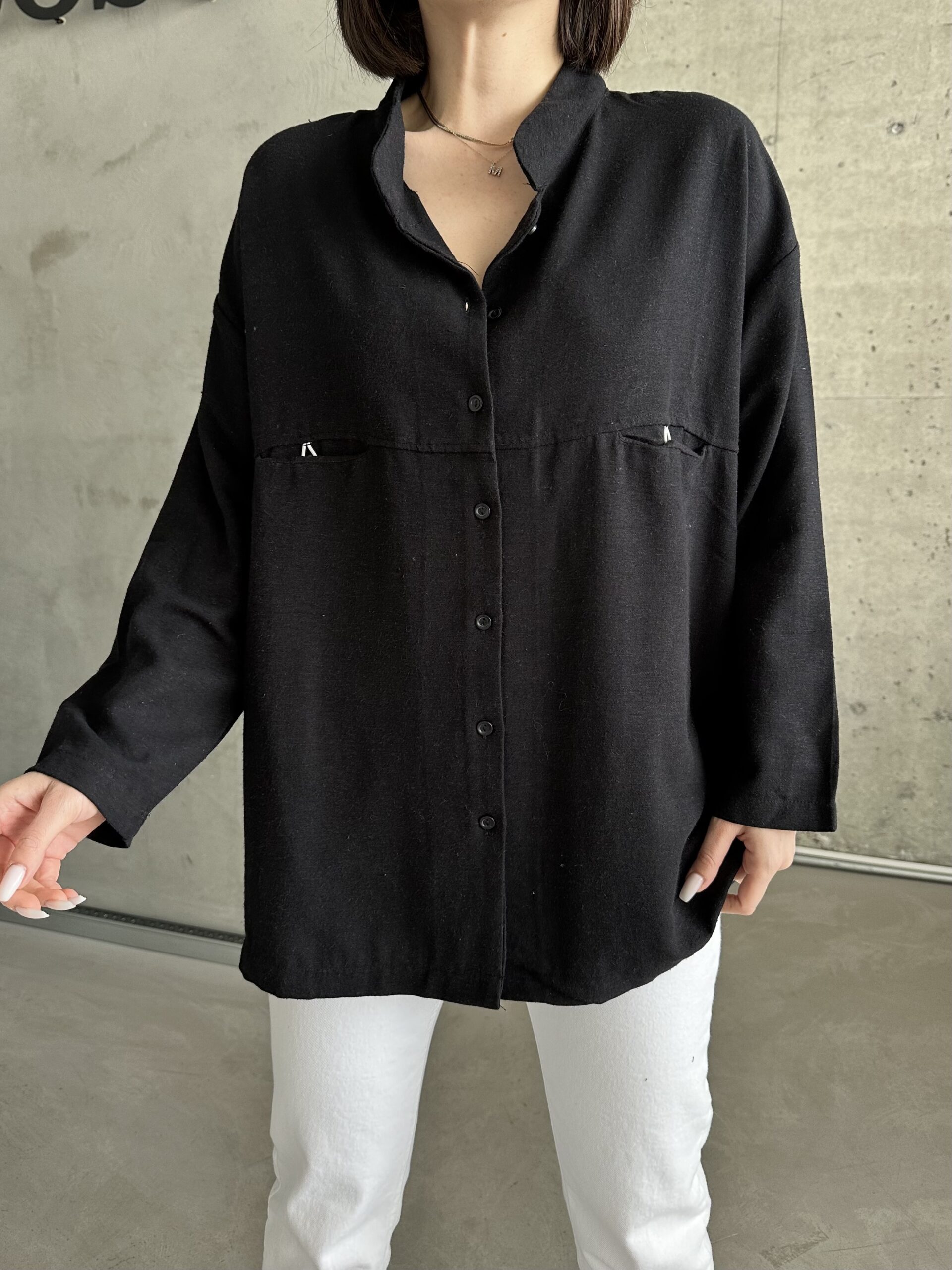 Oversize Linen Shirt - Producer: My Fashion - Wholesale Women Clothes - TheBS Women