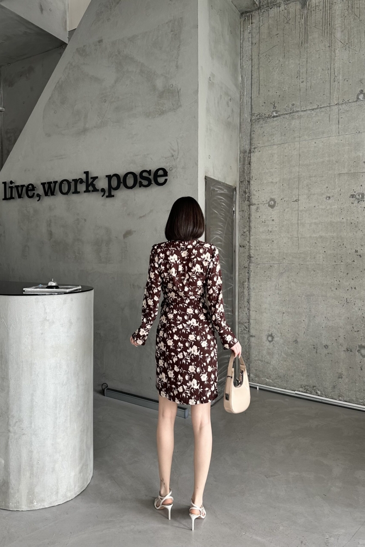 Tulip Pattern Shirt Collar Dress - Producer: My Fashion - Wholesale Women Clothes - TheBS Women
