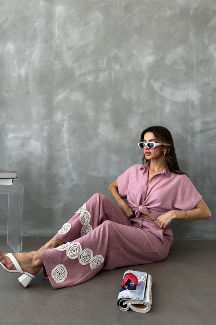 Powder Laced Trousers - Producer: Topshow - Wholesale Women Clothes - TheBS Women