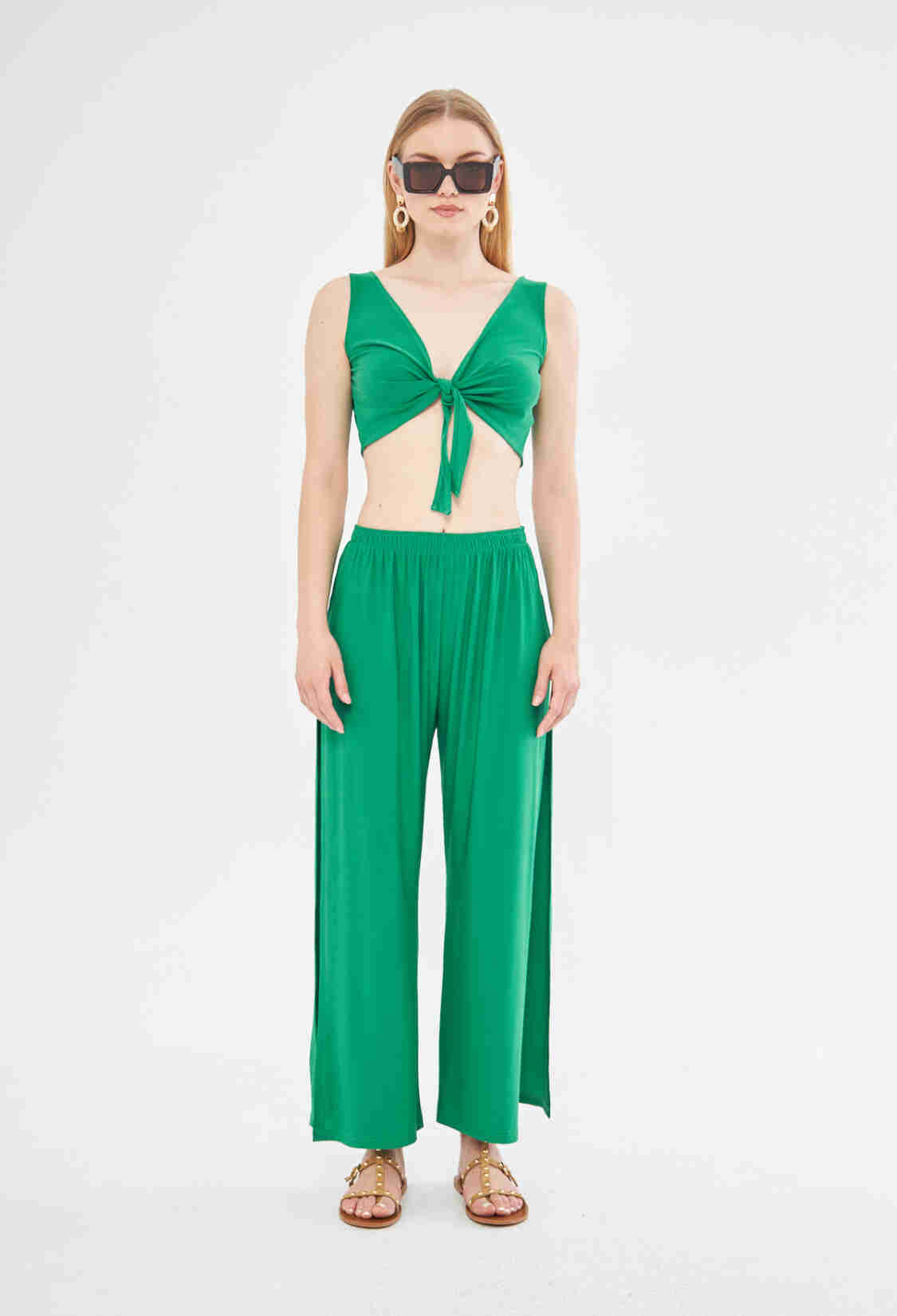 Joi Beach Exclusive Slit Wide Leg Trouser In - Brand: Evable - Women & Kids, Baby Clothes Wholesale - TheBS Women
