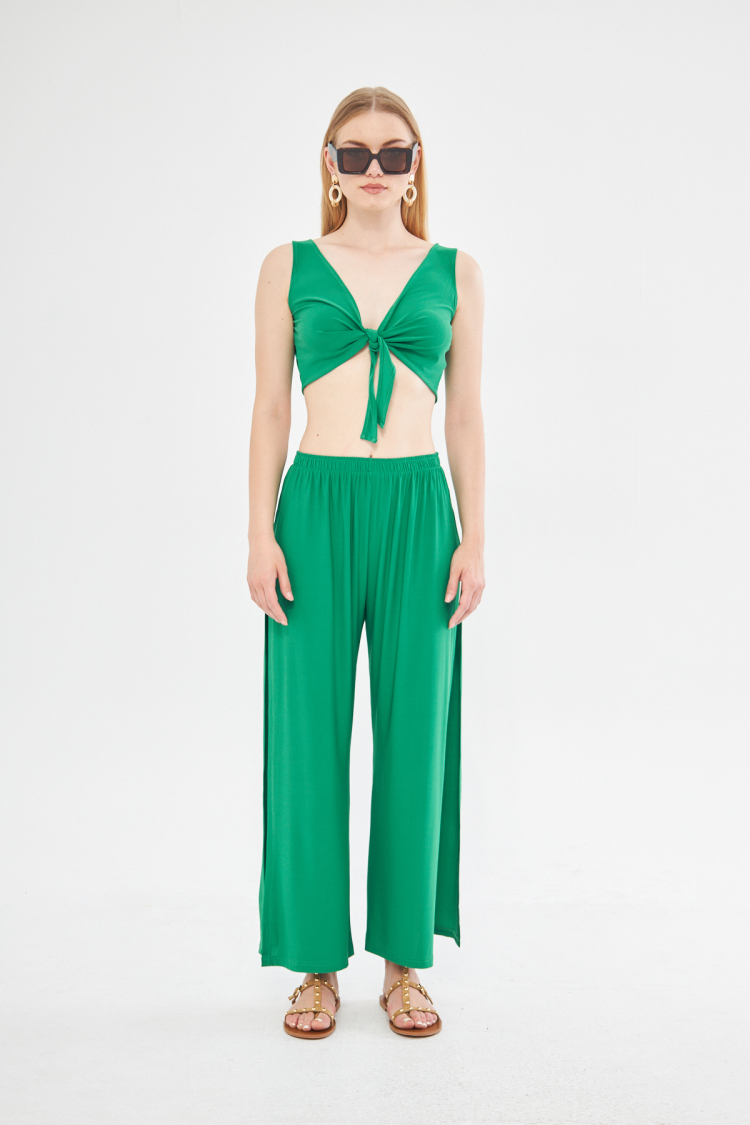 Joi Beach Exclusive Slit Wide Leg Trouser In - Brand: Evable - Women & Kids, Baby Clothes Wholesale - TheBS Women