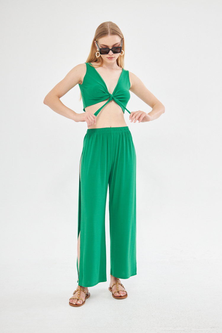 Joi Beach Exclusive Slit Wide Leg Trouser In - Brand: Evable - Women & Kids, Baby Clothes Wholesale - TheBS Women