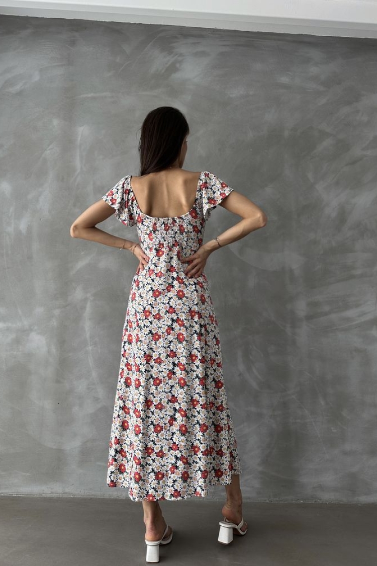 D 2714 Floral Printed Dress - Producer: Topshow - Wholesale Women Clothes - TheBS Women