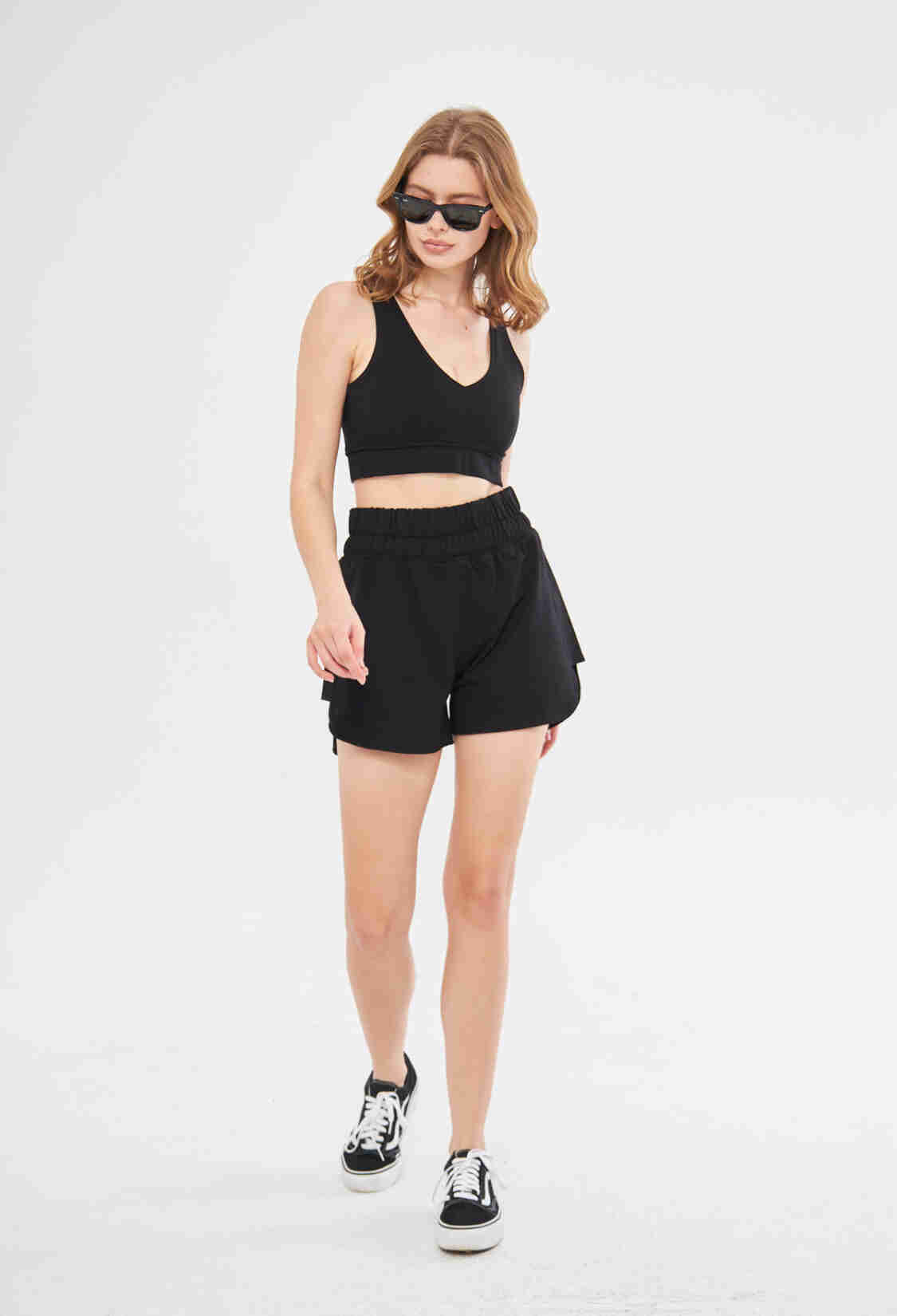 Olla Wide Belt High Waist Shorts In - Brand: Evable - Women & Kids, Baby Clothes Wholesale - TheBS Women