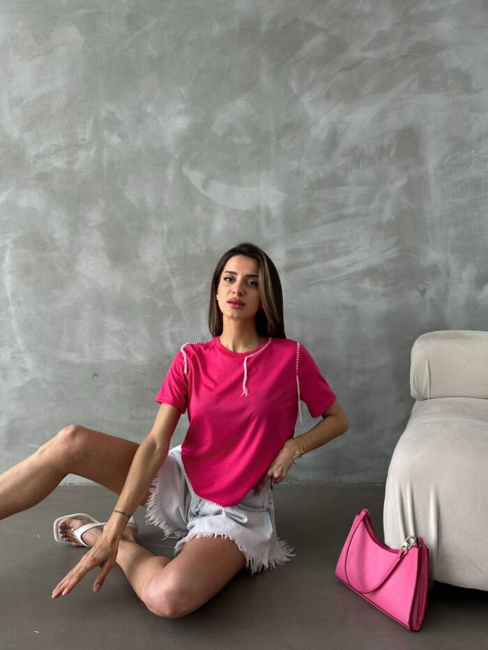 D 2629 Shepherd Stitched T-Shirt - Producer: Topshow - Wholesale Women Clothes - TheBS Women