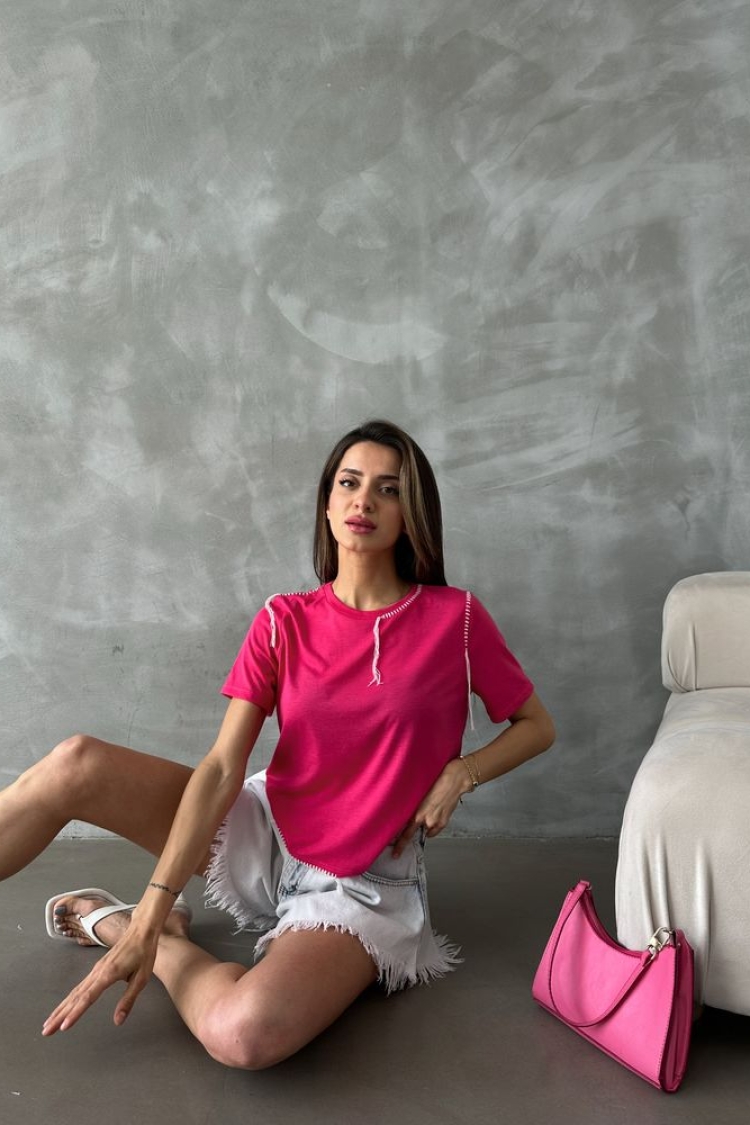 D 2629 Shepherd Stitched T-Shirt - Producer: Topshow - Wholesale Women Clothes - TheBS Women