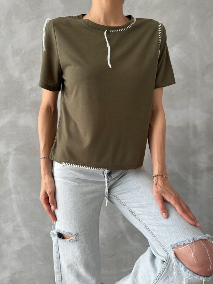 D 2629 Shepherd Stitched T-Shirt - Producer: Topshow - Wholesale Women Clothes - TheBS Women