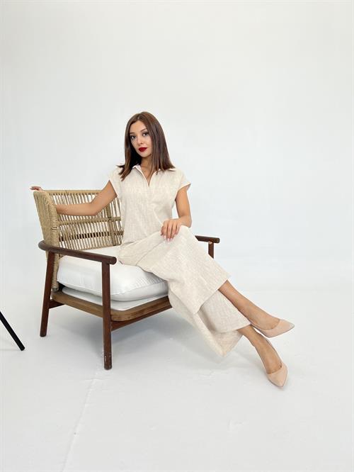 Jumpsuit - Beige - Producer: Fame - Wholesale Women Clothes - TheBS Women