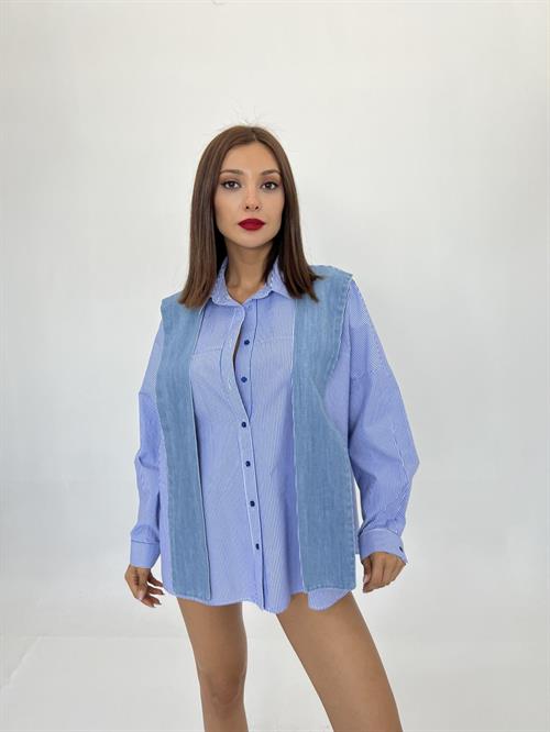Shirt -And White Striped - Producer: Fame - Wholesale Women Clothes - TheBS Women