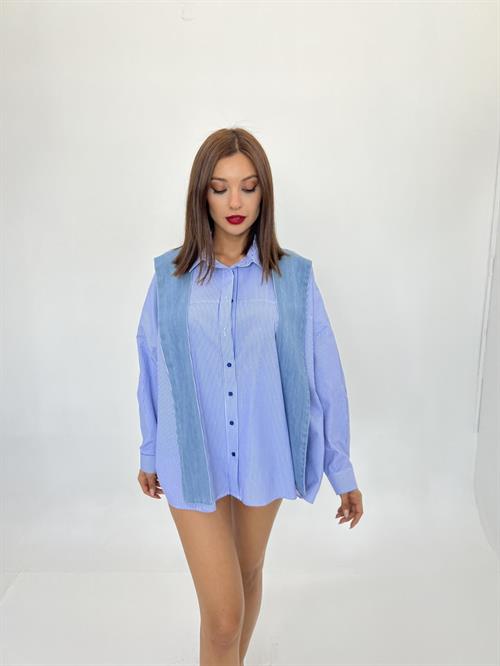 Shirt -And White Striped - Producer: Fame - Wholesale Women Clothes - TheBS Women