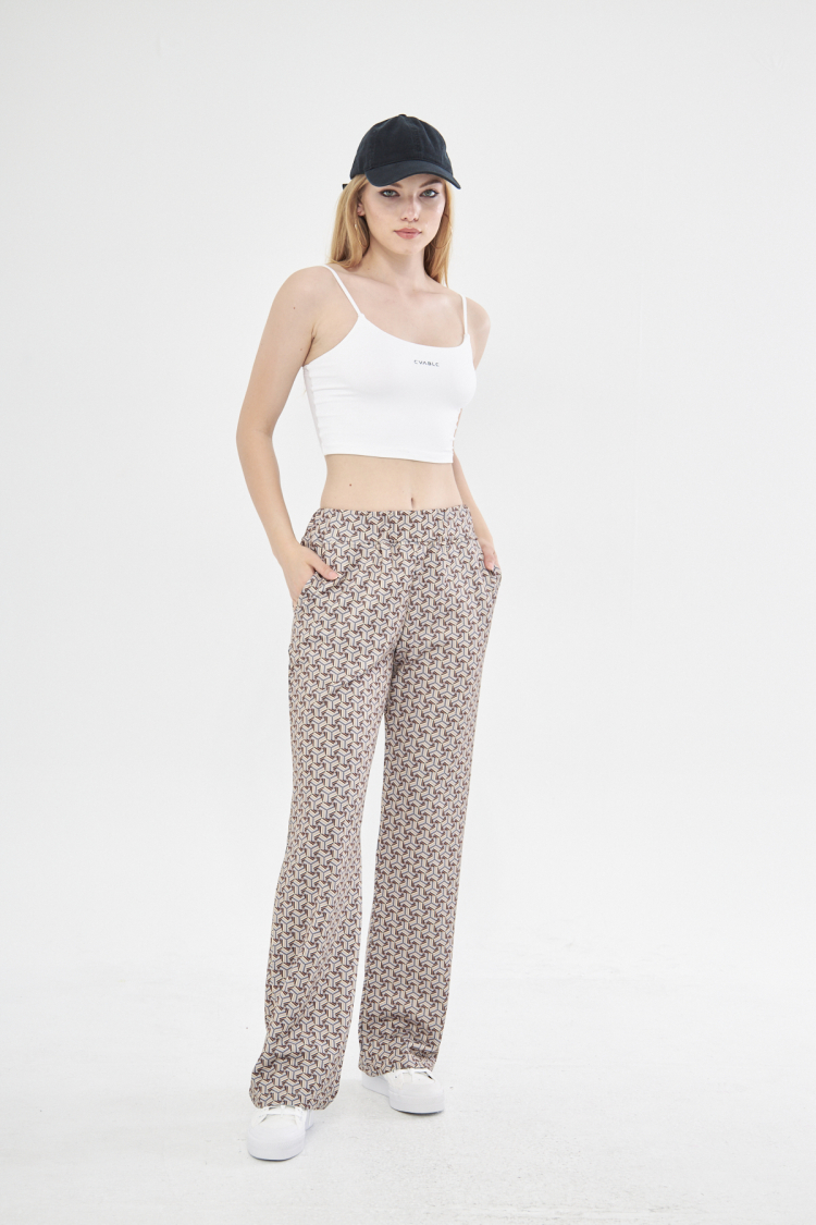 Selly Wide-legged  Multi Color High-waist Jogger - Brand: Evable - Women & Kids, Baby Clothes Wholesale - TheBS Women
