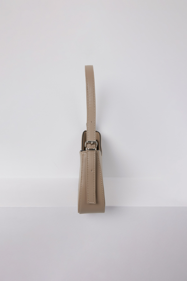 Women's Beige Plain Baguette Bag 010167 - Producer: Bigdart - Wholesale Women Clothes - TheBS Women