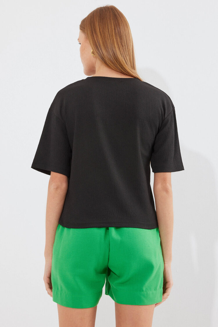 Printed Knitted Basic T-Shirt - Producer: Bigdart - Wholesale Women Clothes - TheBS Women