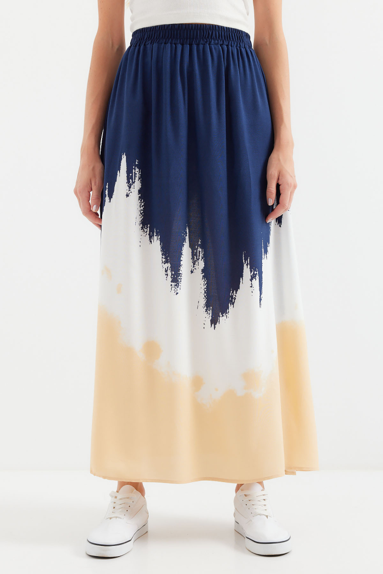 Patterned Long Viscose Skirt - Producer: Bigdart - Wholesale Women Clothes - TheBS Women