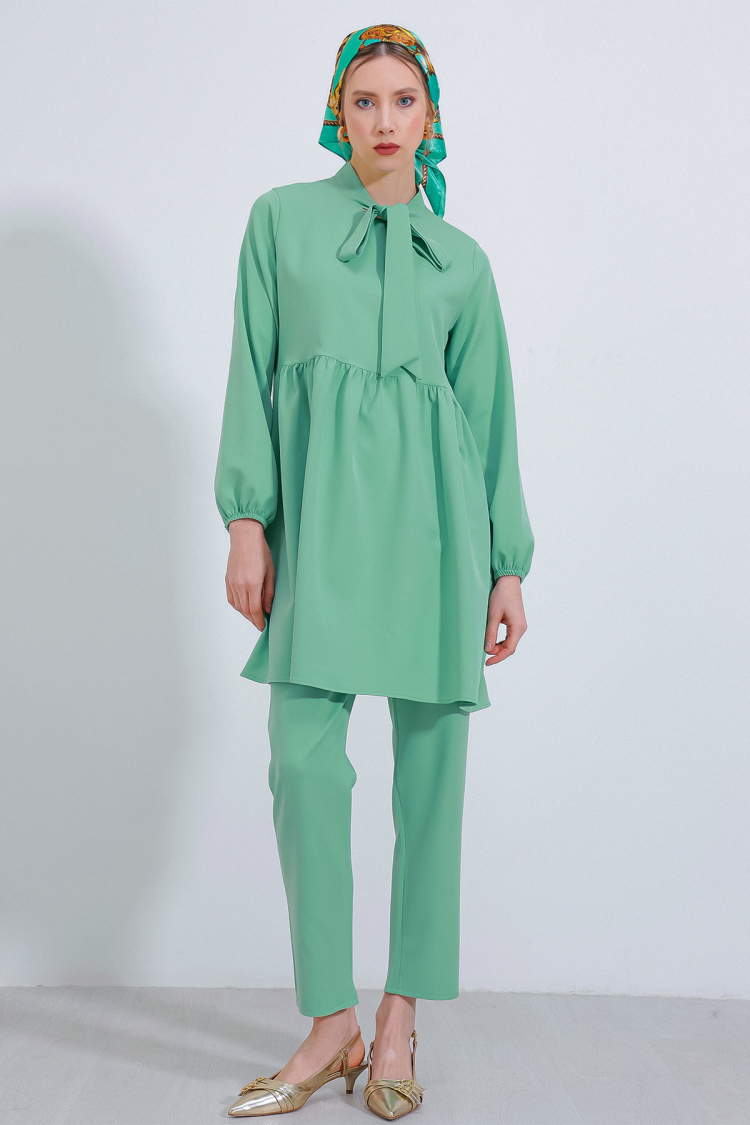 Mint Knitted Trousers Tunic Bottom Top Set 6654 - Producer: Bigdart - Wholesale Women Clothes - TheBS Women