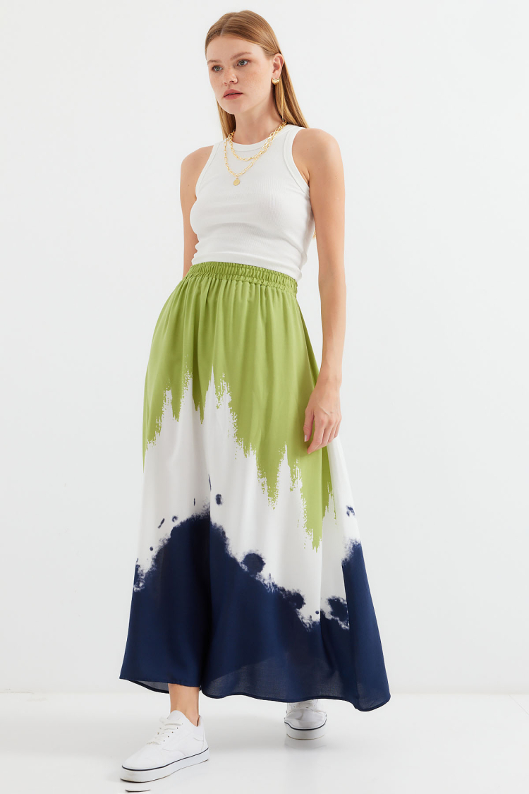 Patterned Long Viscose Skirt - Producer: Bigdart - Wholesale Women Clothes - TheBS Women