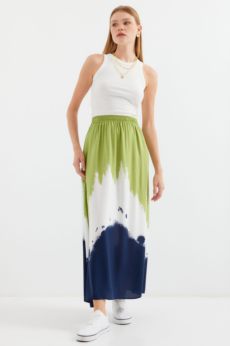 Patterned Long Viscose Skirt - Producer: Bigdart - Wholesale Women Clothes - TheBS Women