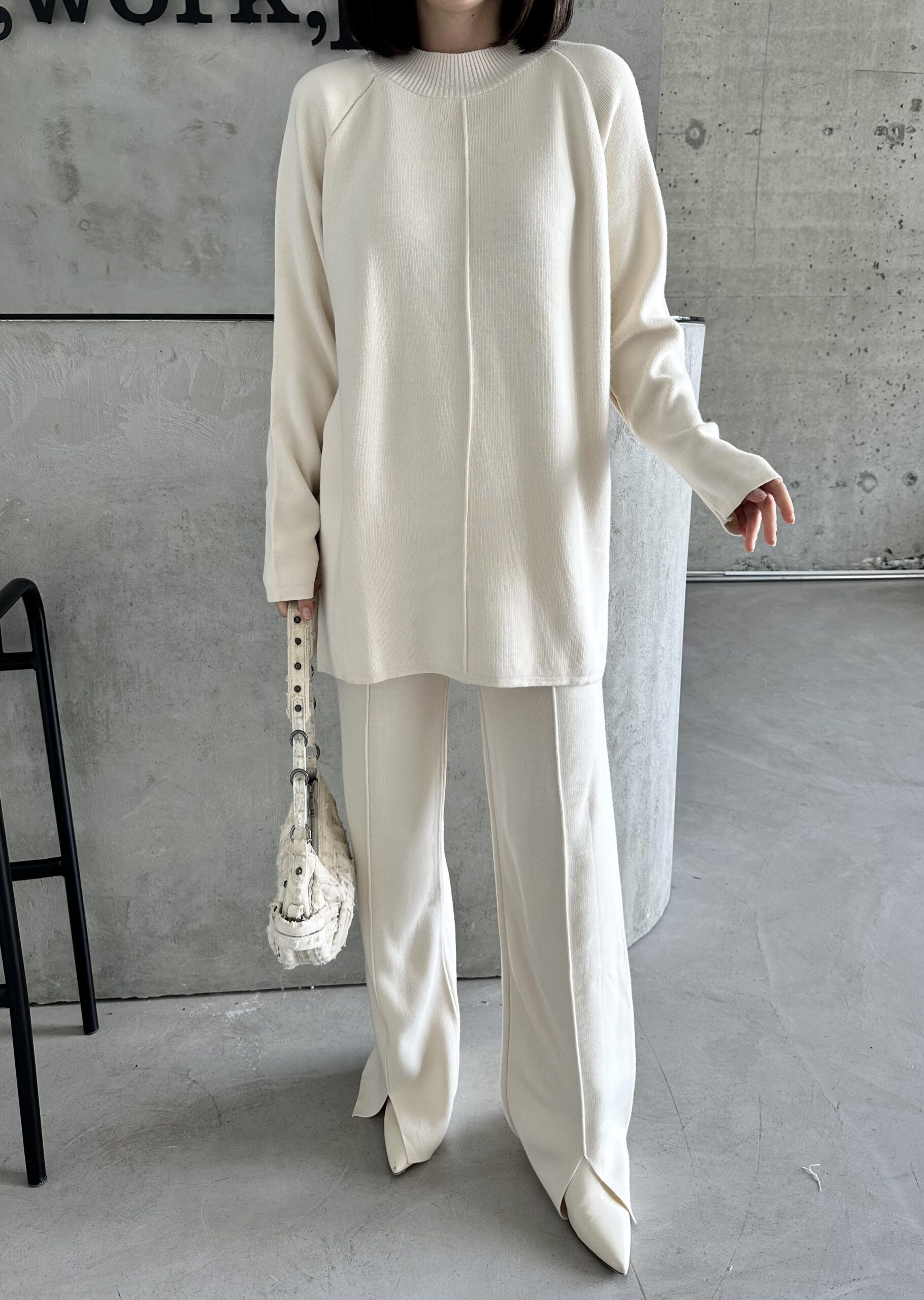 Slit And Ribbed Suit - Producer: My Fashion - Wholesale Women Clothes - TheBS Women