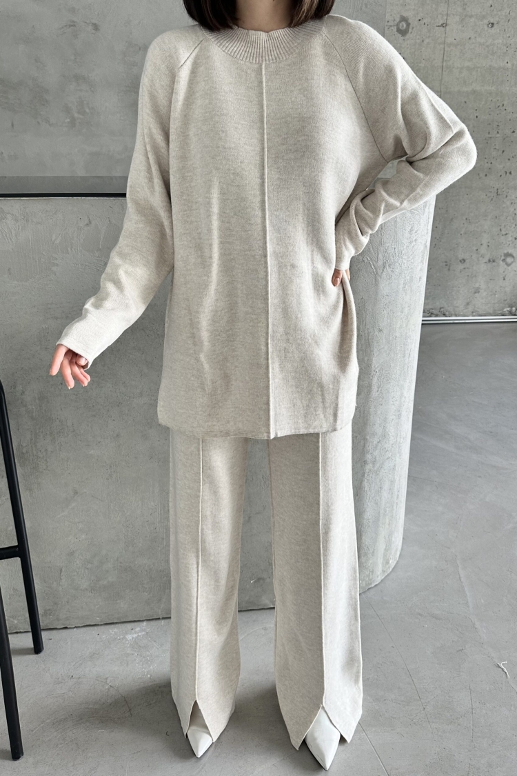 Slit And Ribbed Suit - Producer: My Fashion - Wholesale Women Clothes - TheBS Women