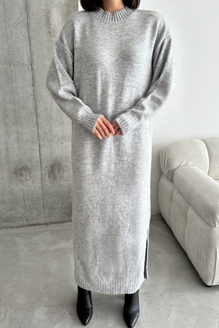 Crew Neck Silk Dress - Producer: My Fashion - Wholesale Women Clothes - TheBS Women