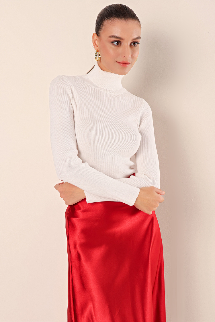 Turtleneck Knit Sweater - Producer: Bigdart - Wholesale Women Clothes - TheBS Women