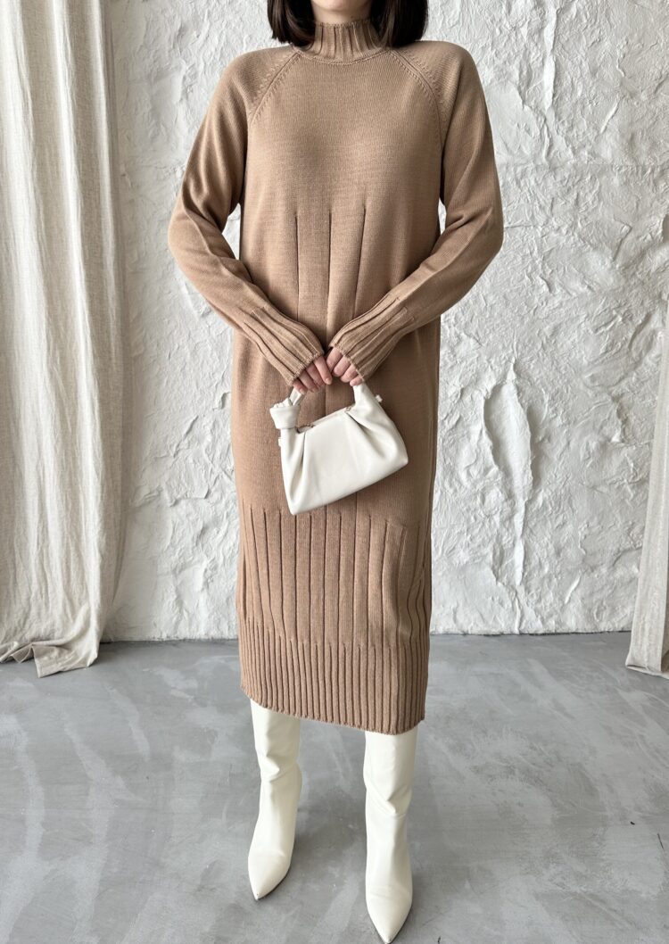 Mixed Ribbed Dress - Producer: My Fashion - Wholesale Women Clothes - TheBS Women
