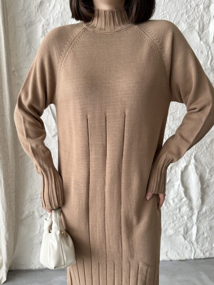 Mixed Ribbed Dress - Producer: My Fashion - Wholesale Women Clothes - TheBS Women